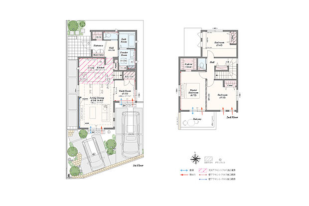 【4LDK(3LDK対応可※別途有償)】4LDK(3LDK対応可※別途有償)+土間収納+パントリー+リネン庫+ウォークインクローゼット