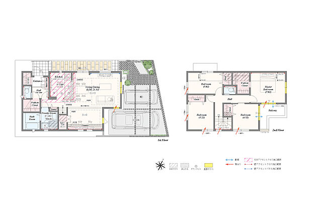 【4LDK(5LDK対応可※別途有償)】4LDK(5LDK対応可※別途有償)+土間収納+パントリー+2ウォークインクローゼット