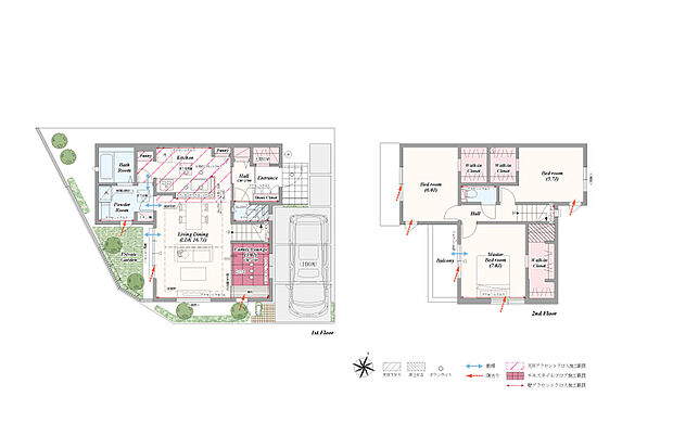 【3LDK(4LDK対応可※別途有償)】3LDK(4LDK対応可※別途有償)+土間収納+パントリー+リネン庫+ランドリーコーナー+2ウォークインクローゼット