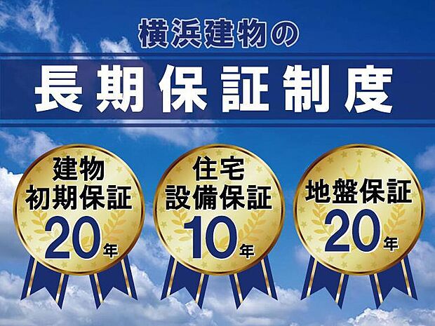 【高品質住宅だからこそ実現できる長期保証】どんな家に住むかだけでなく、住み始めてからどれだけ安心できる住まいなのかも
考えて頂きたいと考えています。高品質住宅だからこそ実現できる長期保証で、住まいと暮らしをサポートいたします。