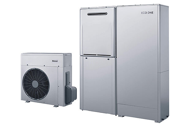 【【エコワン(70Lタイプ)】】災害時にも活躍するガスと電気が一つになったハイブリッド給湯器を搭載。2ツのライフラインがあれば、もしもの災害時にも安心・安全です。※写真はイメージです。