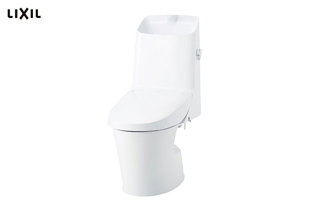 【【トイレ/LIXIL】】ガンコな水アカや汚物も落とし、ISOに準拠した抗菌(銀イオン)パワーで細菌の繁殖も抑えアクアセラミック。便器をサッとひと拭きできるフチレス形状を採用したシャワートイレです。※写真はイメージです。