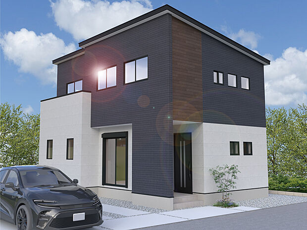 【2号棟外観完成予想図】※パースは設計図面を基にした完成予想図です。