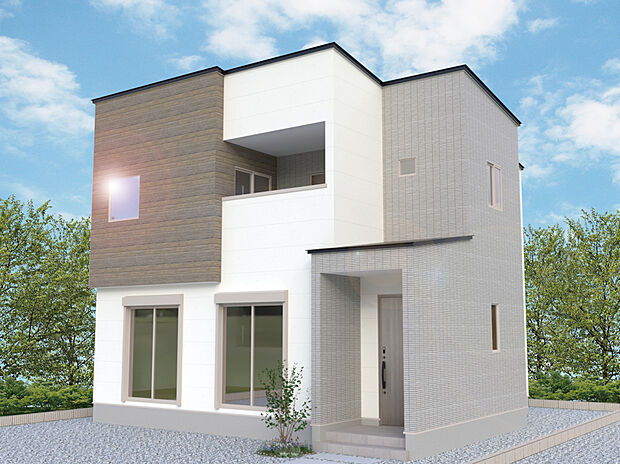 【4号棟外観完成予想図】※パースは設計図面を基にした完成予想図です。