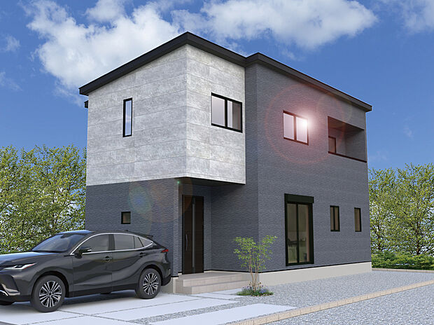 【2号棟外観完成予想図】※パースは設計図面を基にした完成予想図です。