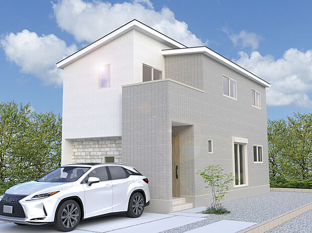 【4号棟外観完成予想図】※パースは設計図面を基にした完成予想図です。