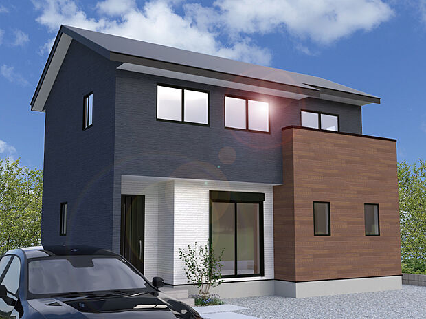 【2号棟外観完成予想図】※パースは設計図面を基にした完成予想図です。