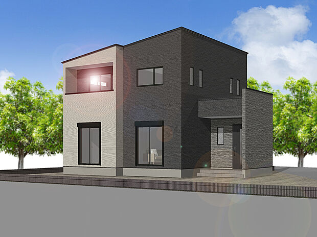 【12号棟外観完成予想図】※パースは設計図面を基にした完成予想図です。