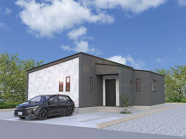 【2号棟外観完成予想図】※パースは設計図面を基にした完成予想図です。