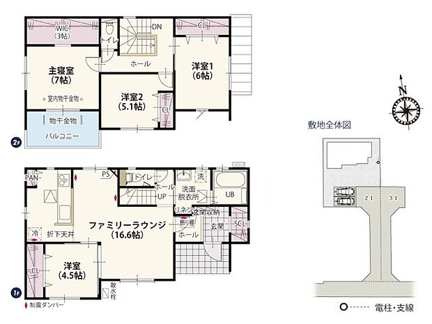 全居室南向きで明るい間取り!自然光が入りやすいのでお部屋はいつでも明るく過ごしやすい♪各居室に収納スペースも設けてあるためお部屋はいつでも整理整頓ができスッキリを保ちます。