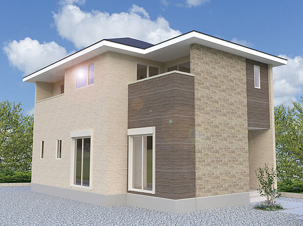 【【2号棟外観完成予想図】】※パースは設計図面を基にした完成予想図です。