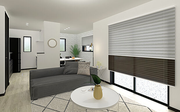 【【2号棟 LDKイメージ】】※画像は設計図面を基に作成したイメージです