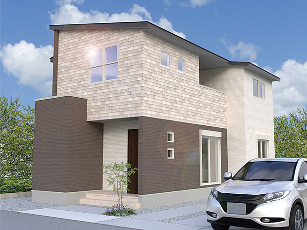 【【2号棟外観完成予想図】】※パースは設計図面を基にした完成予想図です。