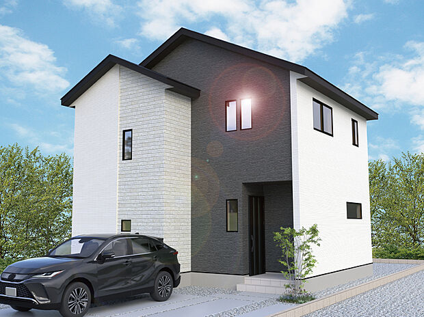 【【5号棟外観完成予想図】】※パースは設計図面を基にした完成予想図です。