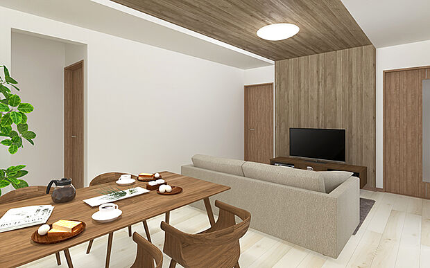 【【3号棟 LDKイメージパース】】※画像は設計図面を基に作成したイメージです