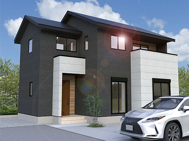 【【2号棟外観完成予想図】】※パースは設計図面を基にした完成予想図です。