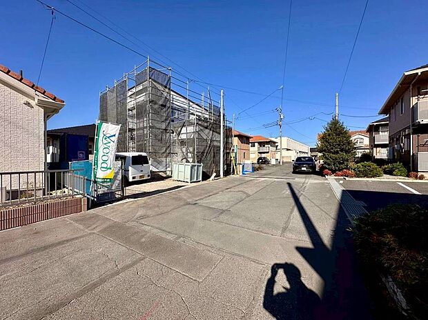 【【1号棟　外観】】【今泉町第13期　現地写真】
現地（2025年11月）撮影