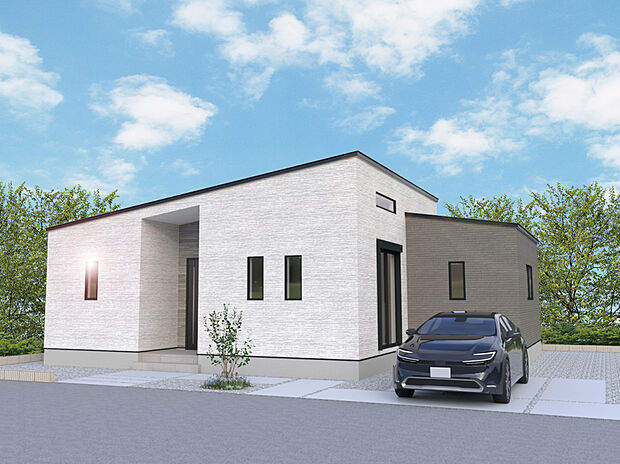 【【3号棟外観完成予想図】】※パースは設計図面を基にした完成予想図です。