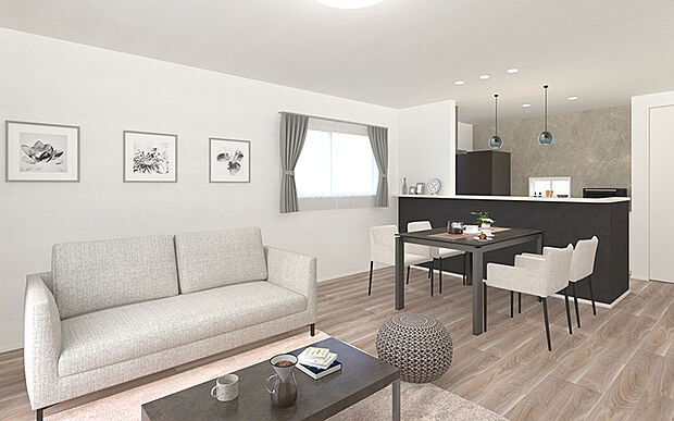 【【3号棟 LDKイメージパース】 】※画像は設計図面を基に作成したイメージです。