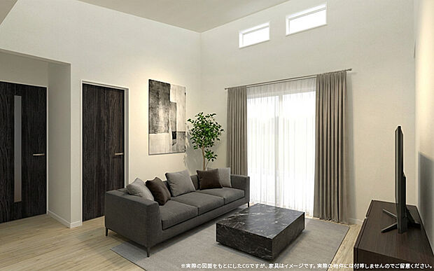 【【内観完成予想図】】※パースは設計図面を基にした完成予想図です。※家具はイメージです。
