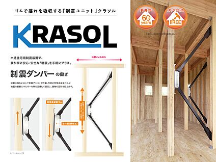 繰り返す地震に強い　制震ダンパー「KRASOL」
