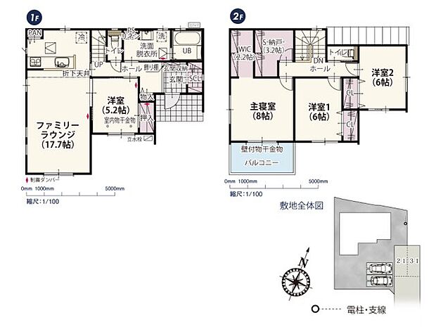 【4LDK】上信電鉄上信線「東富岡」駅：徒歩9分（650ｍ） 富岡市立富岡小学校：徒歩15分（1200ｍ） 富岡市立富岡中学校：徒歩8分（600ｍ） 富岡ひばり第二こども園：徒歩10分（800ｍ） かんらショッピングパーク：徒歩38分（3000ｍ） フレッセイ富岡店：徒歩13分（1000ｍ） クスリのアオキ 富岡店：徒歩12分（950ｍ） しののめ公園：徒歩11分（850ｍ） しののめ信用金庫 富岡東支店：徒歩7分（550ｍ） 公立富岡総合病院：徒歩11分（850ｍ） 高井クリニック：徒歩10分（750ｍ）