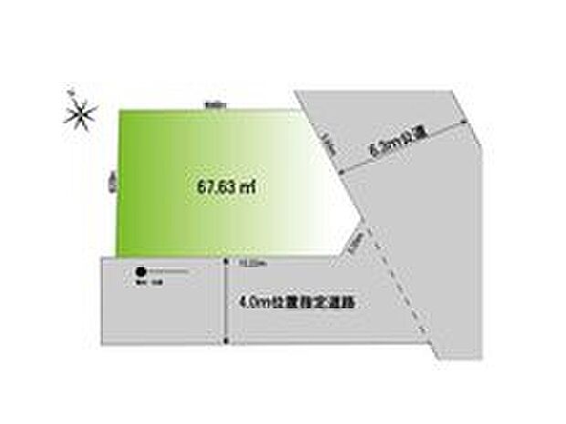 ■ヒルズ浦和領家5期 区画図
土地面積67.63m2、建物面積112.61m2
東南角地に建つ立地。バルコニーからは元町東公園も見えます。