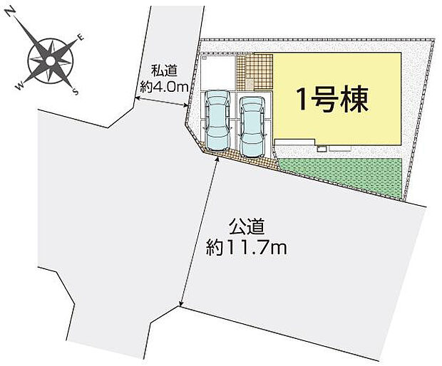 船橋市田喜野井2丁目1棟 区画図