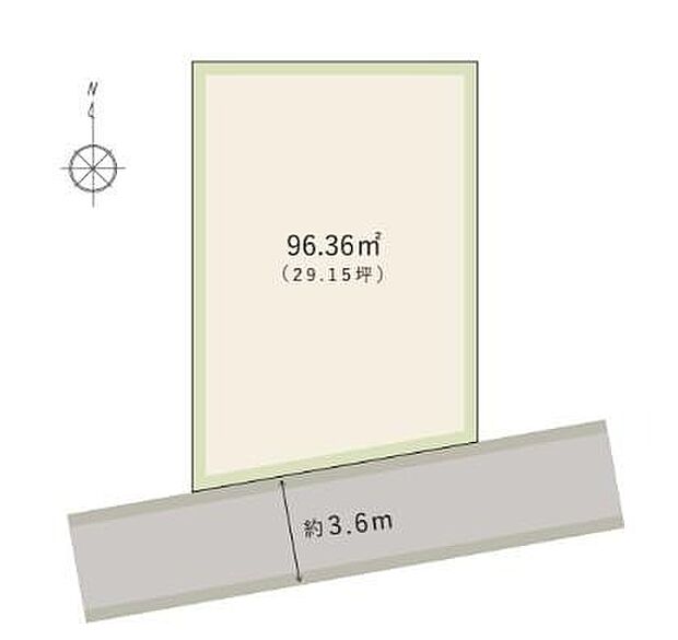 土地面積29坪超の、陽当り良好な南向き分譲地。土地の広さを有効活用した、ゆとりある「4LDK」の建物プラン例有り◎ぜひお問い合わせください。