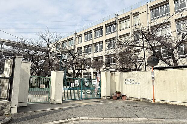 豊中市立第十六中学校(約500m)