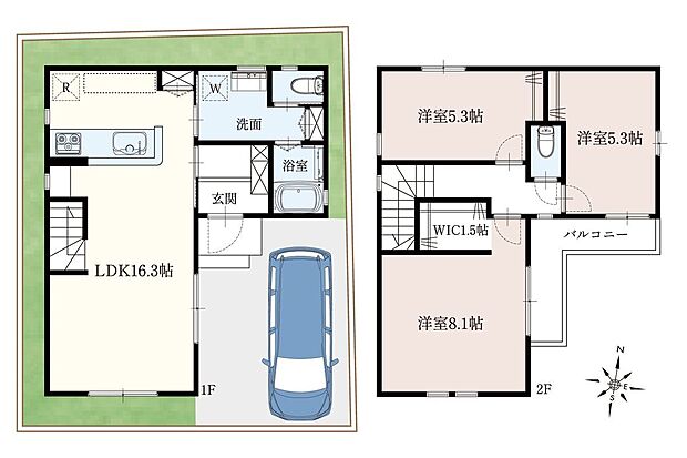 ■建物面積/ 81.48m2■建物価格/2277万円(※オプション別途料金)※プランは一例であり、建築を義務付けるものではありません。