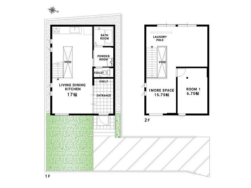 ライフスタイルの変化に合わせて、部屋数を自由に変更可能なS・O・Uタイプの家。住んでからも部屋数を変更することができ、ライフステージに最適な間取りが実現できます。/12号地完成予想図