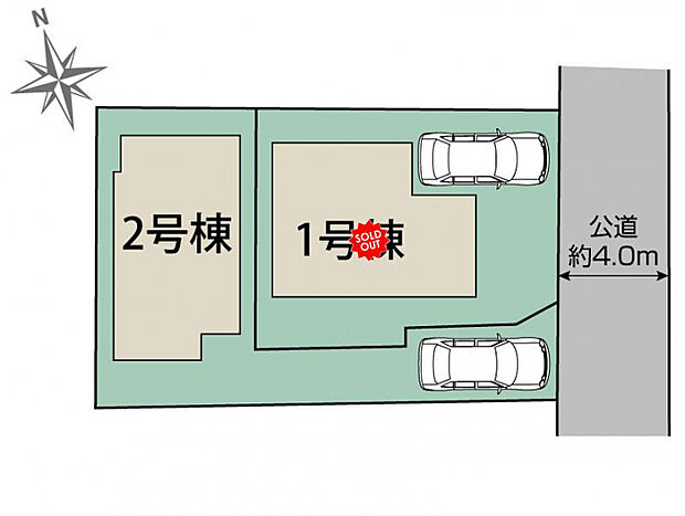 杉並区久我山5丁目2棟 区画図