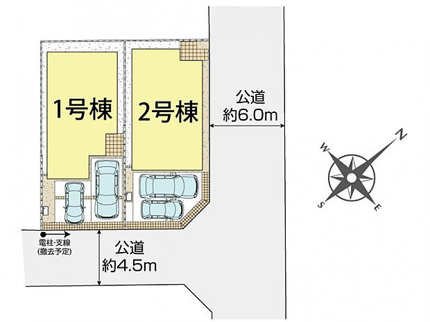 府中市四谷3丁目2棟 区画図