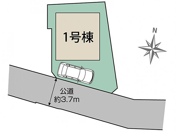 調布市多摩川3丁目1棟 区画図