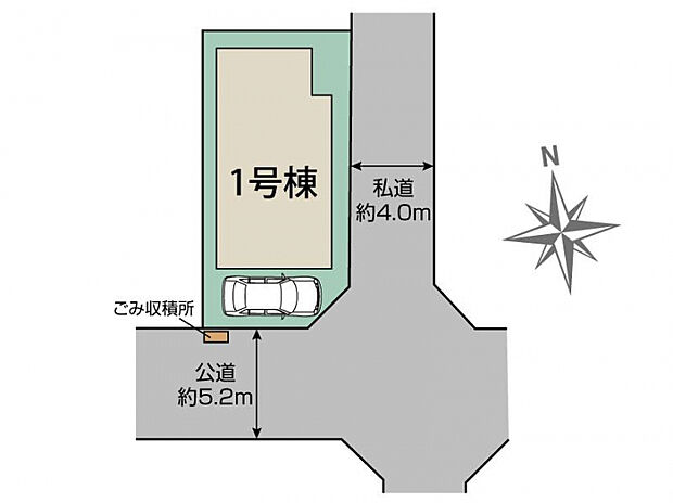 江戸川区春江町3丁目1棟 区画図