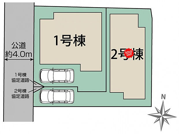 船橋市二宮2丁目2棟 区画図