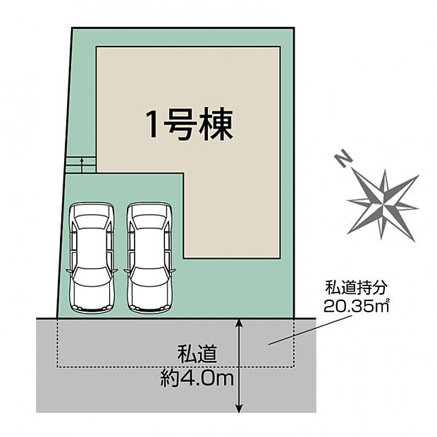 船橋市松が丘1丁目1棟 区画図