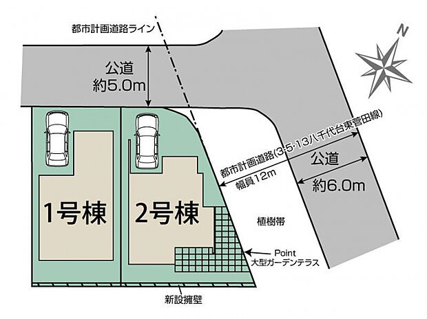八千代市八千代台北11丁目2棟 区画図