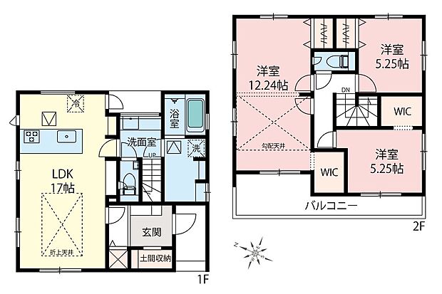 【 間取り図/1号棟 】