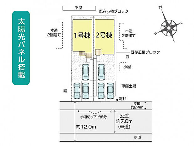 加須市花崎4丁目2棟 区画図