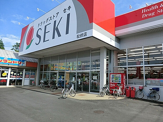 ドラッグストアセキ松伏店（約1,400m）