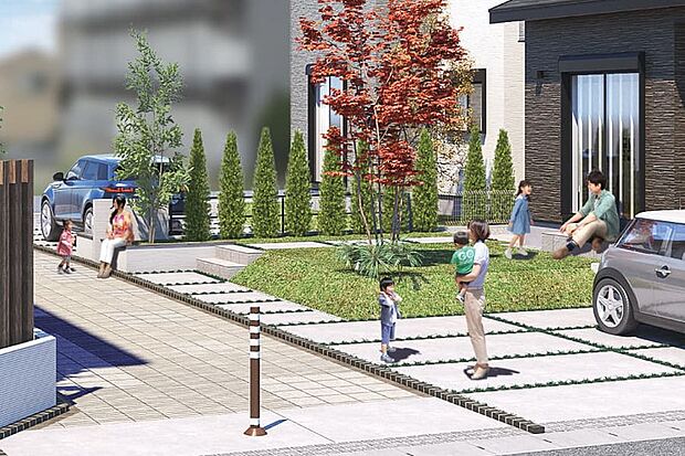 住人が集う協定道路