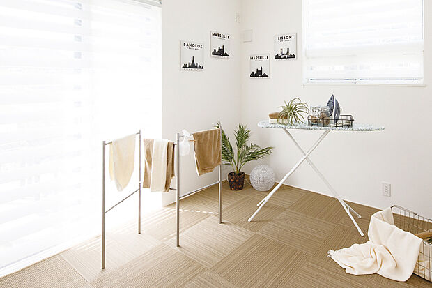 多彩な使い方が叶う「テキスタイルルーム」