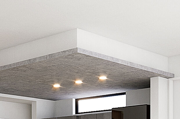 【アクセントクロス】キッチン天井 アクセントクロス