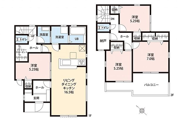 【 間取り図 / 1号棟 】
