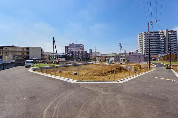 全13区画の新街区、全区画34坪超のゆとりある広さを確保しています。