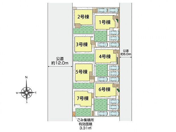 横浜市都筑区加賀原1丁目7棟 区画図