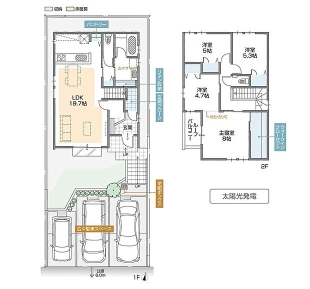 (B棟)、価格未定 、4LDK、土地面積150.09m2、建物面積108.77m2 