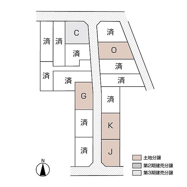 全16棟の大規模分譲住宅の最終1邸です。光熱費の抑えることを追求した省エネ性。建て替えの必要のない、次世代まで暮らせる耐久性。いつまでも飽きのこない暮らしをデザインしています。